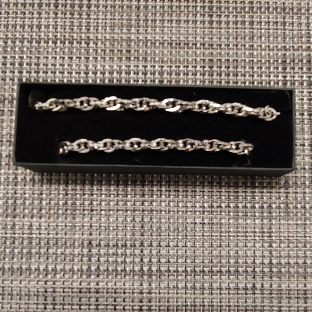 Stainless Steel Rope Chain/Bracelet NWOT
